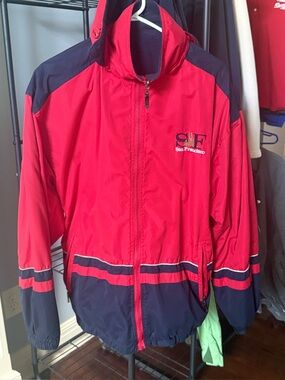 vintage GoGo Sports San Francisco reversible windbreaker - size large